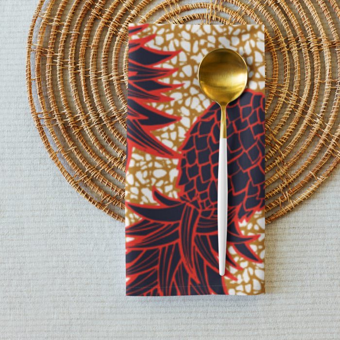 Pineapple Design Cloth napkin set - Image 7