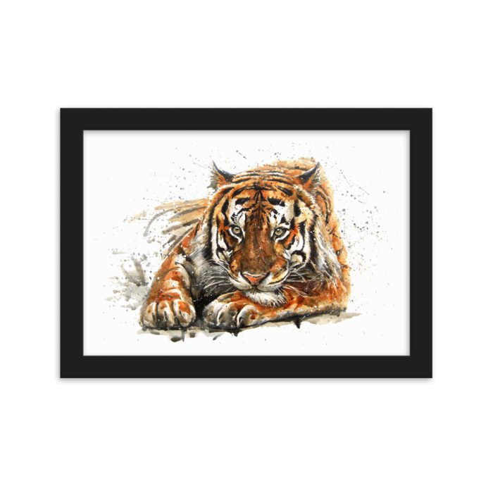 Asian Tiger Framed matte paper poster - Image 2