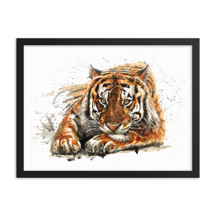 Asian Tiger Framed matte paper poster - Image 4