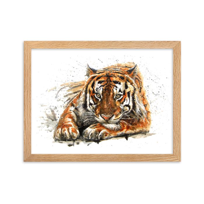 Asian Tiger Framed matte paper poster - Image 5
