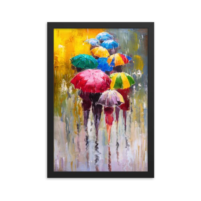 Fancy Ladies, Umbrellas Framed poster - Image 4
