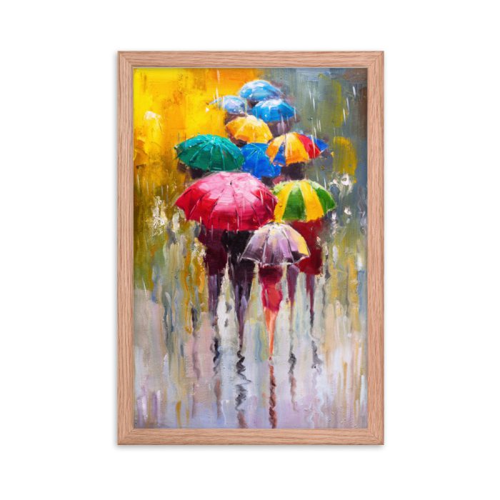 Fancy Ladies, Umbrellas Framed poster - Image 8
