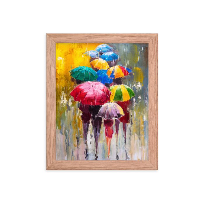 Fancy Ladies, Umbrellas Framed poster - Image 6