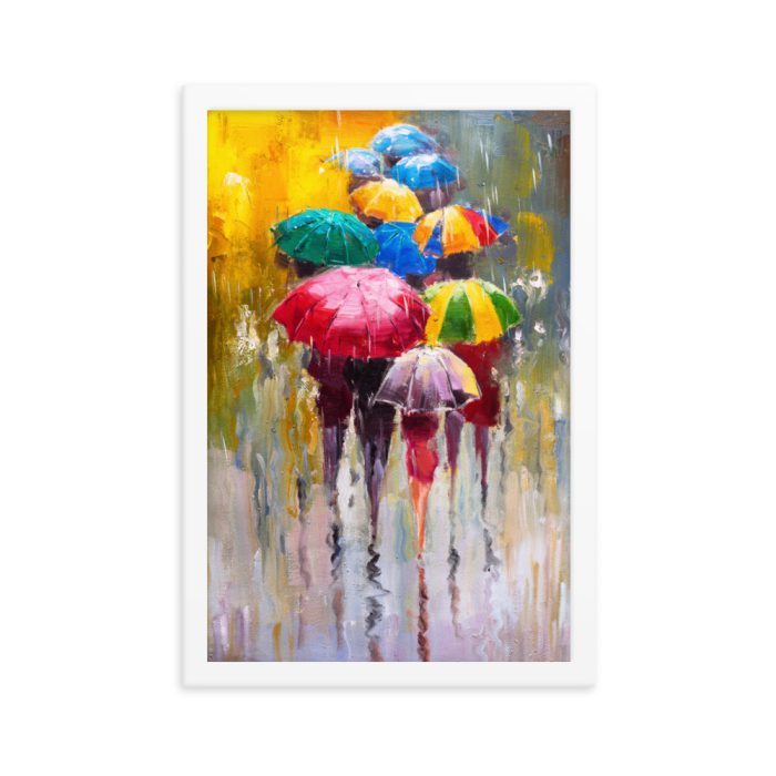 Fancy Ladies, Umbrellas Framed poster - Image 13