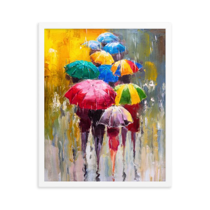 Fancy Ladies, Umbrellas Framed poster - Image 14