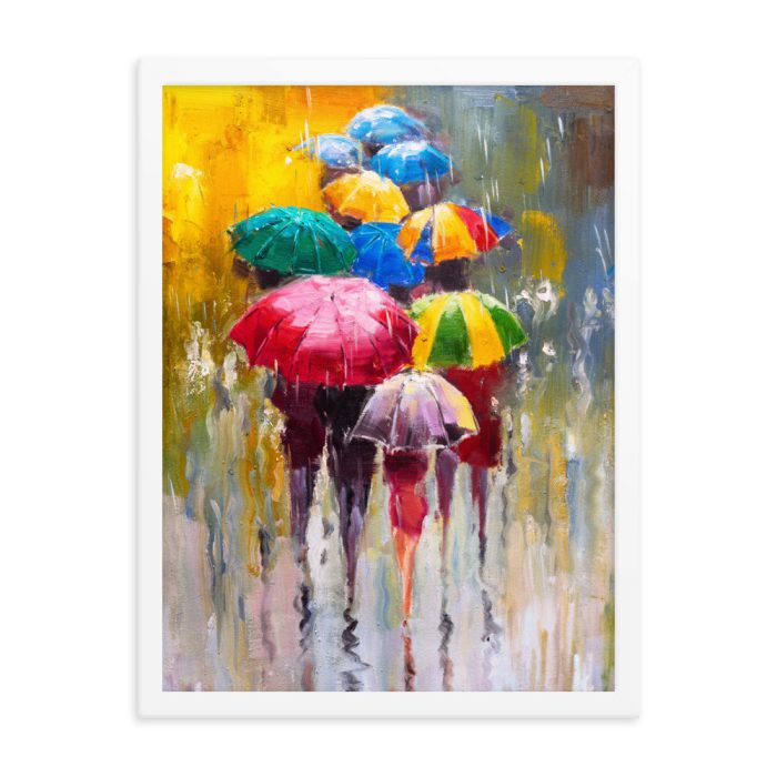 Fancy Ladies, Umbrellas Framed poster - Image 15