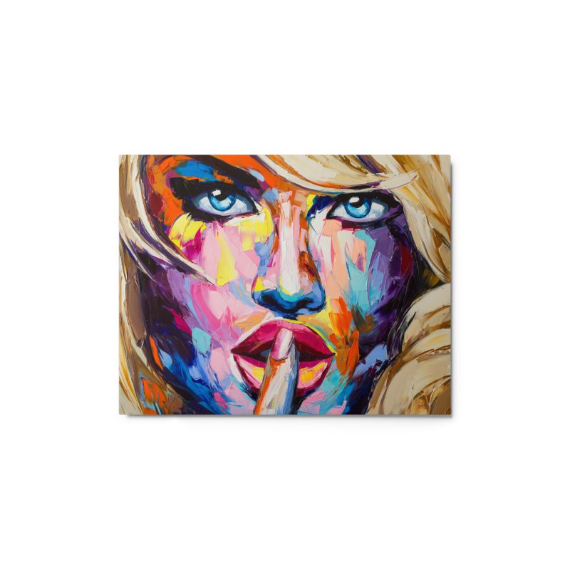Shush! Metal prints