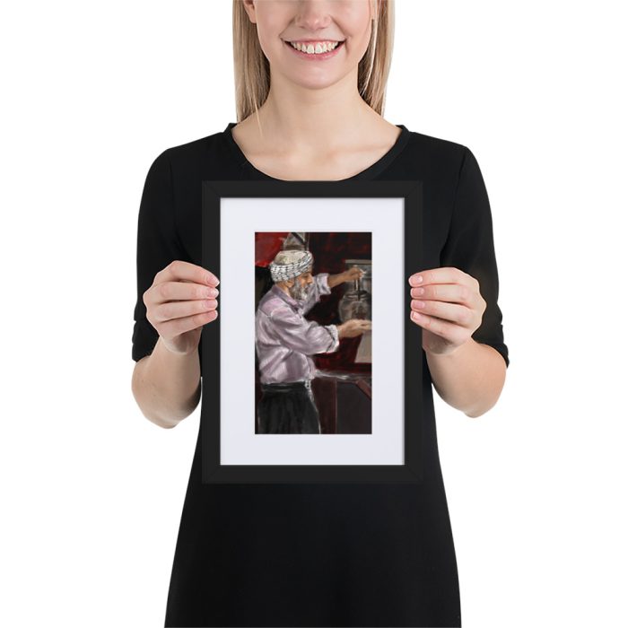Iraqi Chai on Matte Paper Framed Poster With Mat - Image 2