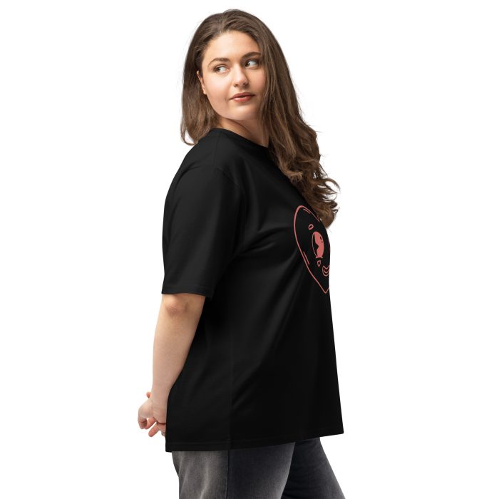 Cute Heart Design Oversized heavyweight t-shirt - Image 3