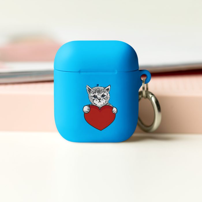 Cat and Heart Rubber Case for AirPods® - Image 6
