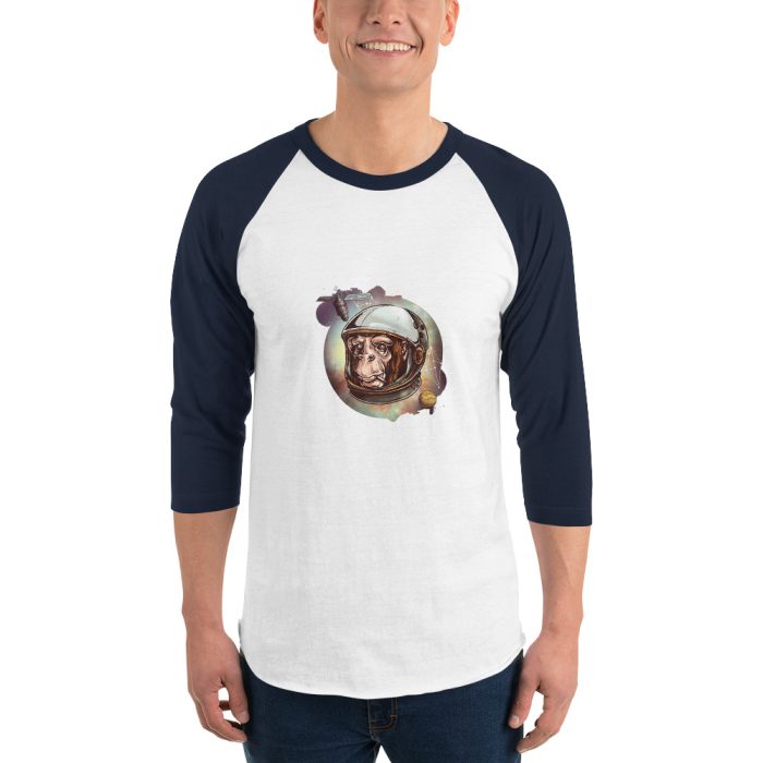 Space Chimp 3/4 sleeve raglan shirt - Image 7