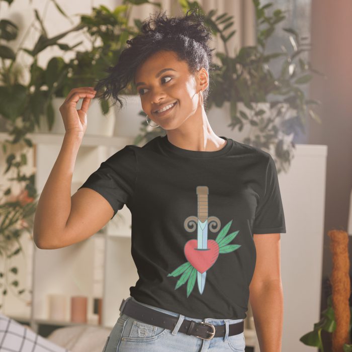 Heart Design Short-Sleeve Unisex T-Shirt - Image 2