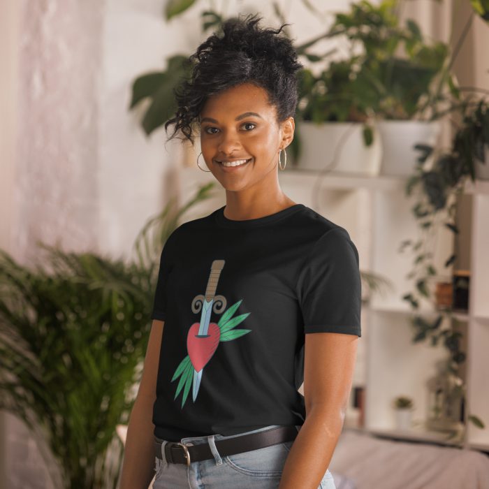 Heart Design Short-Sleeve Unisex T-Shirt - Image 3