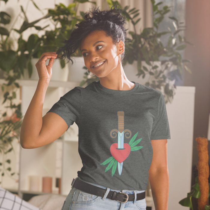 Heart Design Short-Sleeve Unisex T-Shirt - Image 7