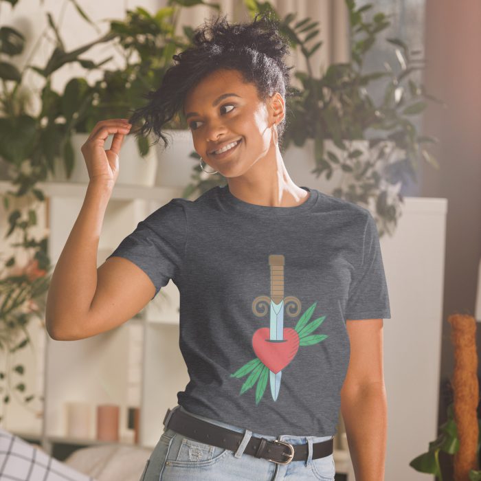 Heart Design Short-Sleeve Unisex T-Shirt - Image 9