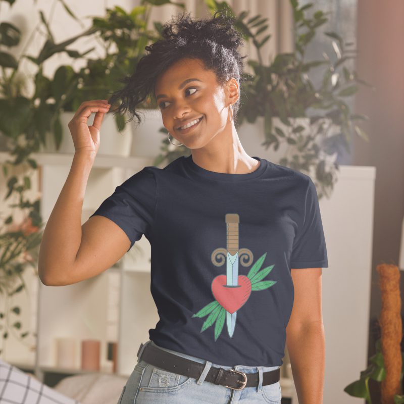 Heart Design Short-Sleeve Unisex T-Shirt