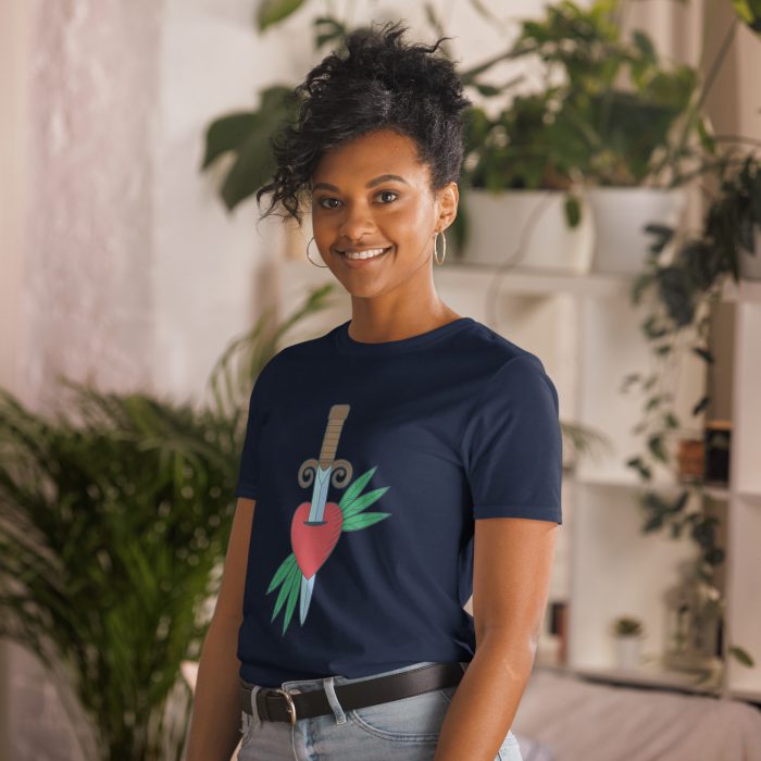 Heart Design Short-Sleeve Unisex T-Shirt - Image 4
