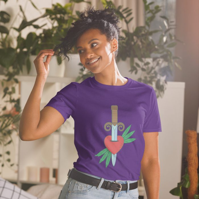Heart Design Short-Sleeve Unisex T-Shirt - Image 5