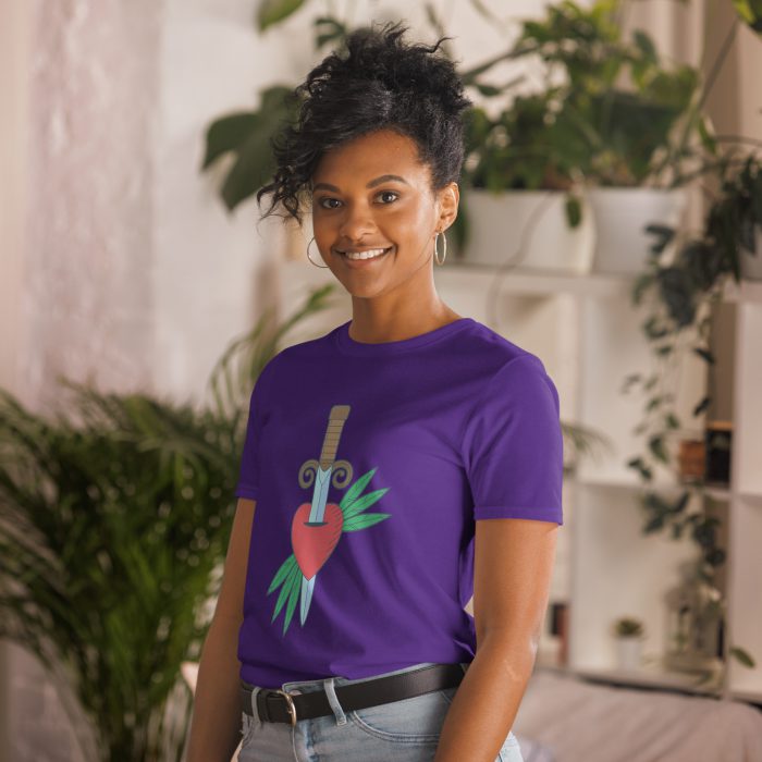 Heart Design Short-Sleeve Unisex T-Shirt - Image 6