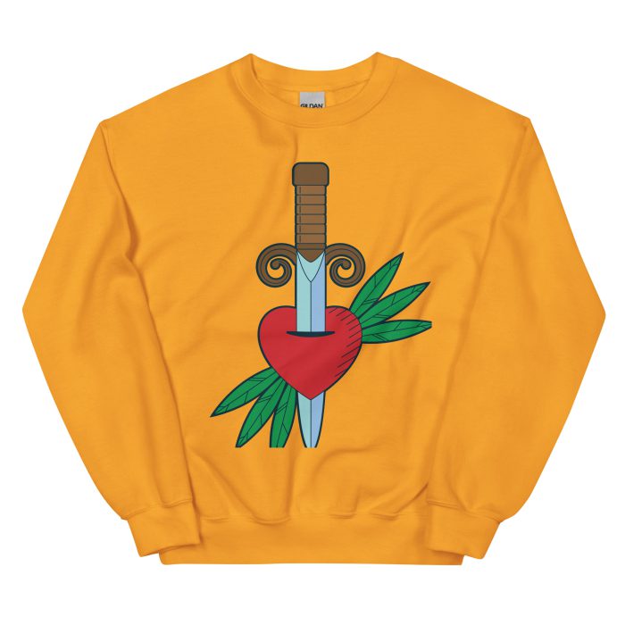 Stabbed Heart Design Unisex Sweatshirt - Image 15