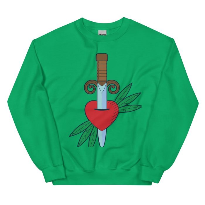Stabbed Heart Design Unisex Sweatshirt - Image 13