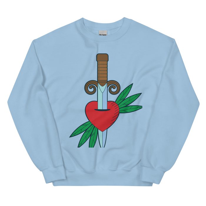 Stabbed Heart Design Unisex Sweatshirt - Image 17
