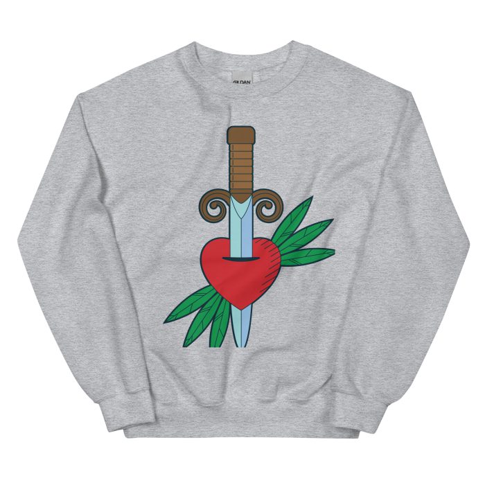 Stabbed Heart Design Unisex Sweatshirt - Image 19