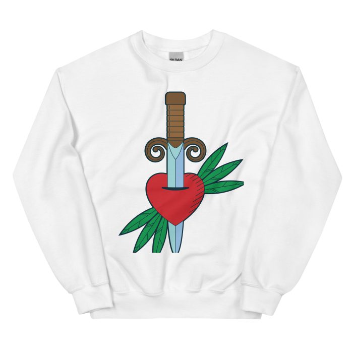 Stabbed Heart Design Unisex Sweatshirt - Image 27