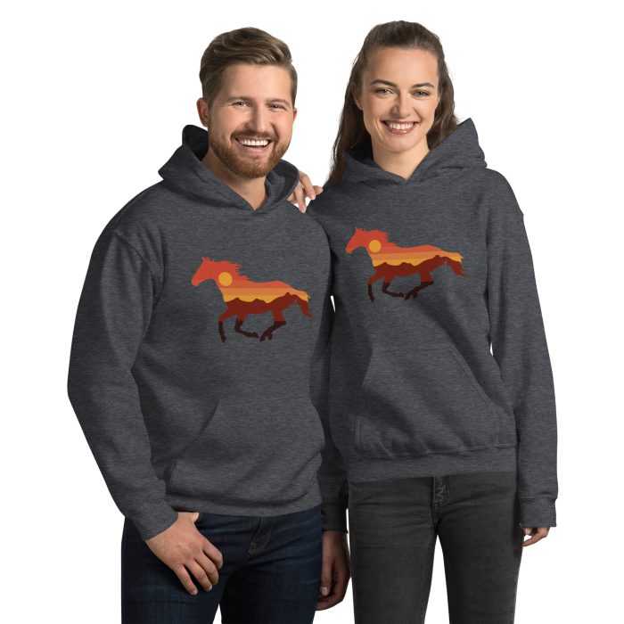 Horse Design on Unisex Hoodie - Image 5
