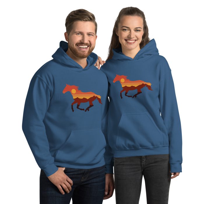 Horse Design on Unisex Hoodie - Image 7