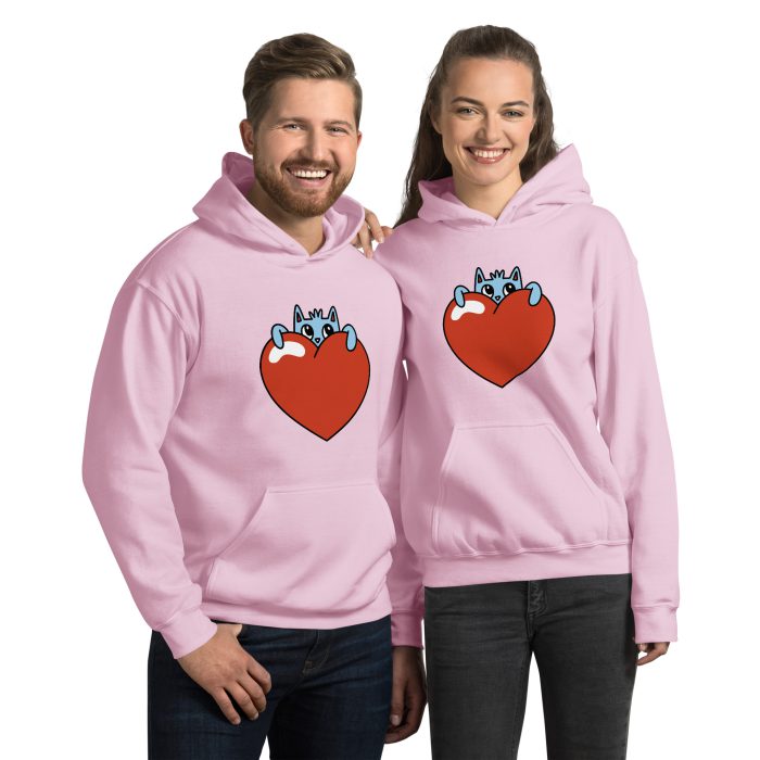 Heart Design Unisex Hoodie - Image 5