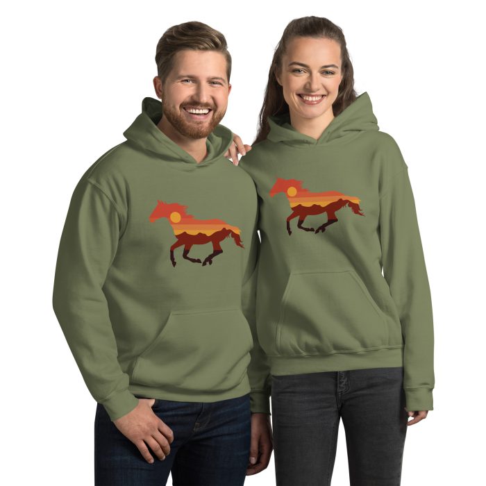 Horse Design on Unisex Hoodie - Image 8