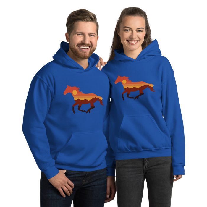 Horse Design on Unisex Hoodie - Image 6