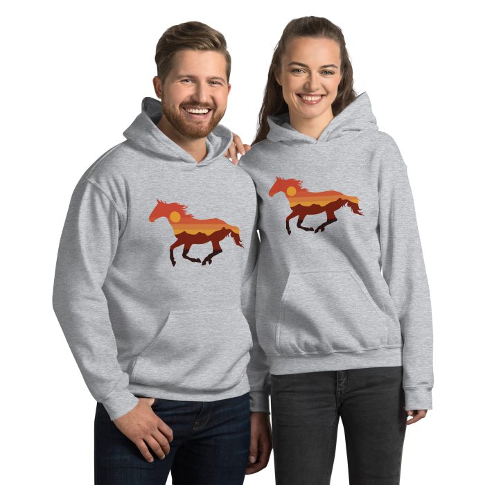 Horse Design on Unisex Hoodie - Image 9