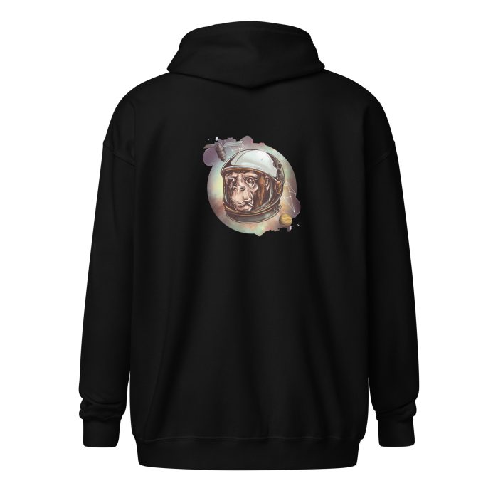 Space Chimp Unisex heavy blend zip hoodie - Image 6
