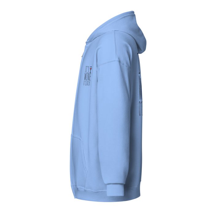 It is Wine Time Unisex heavy blend zip hoodie - Image 6