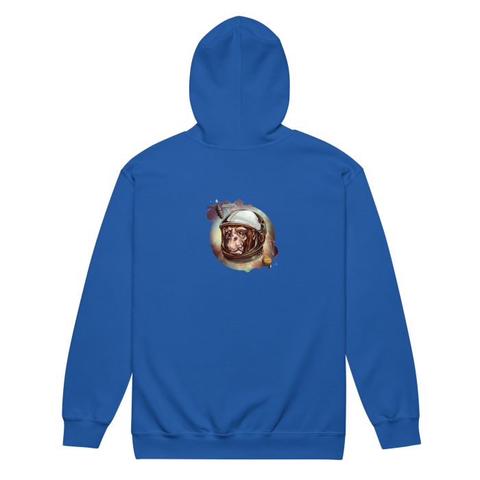 Space Chimp Unisex heavy blend zip hoodie - Image 4