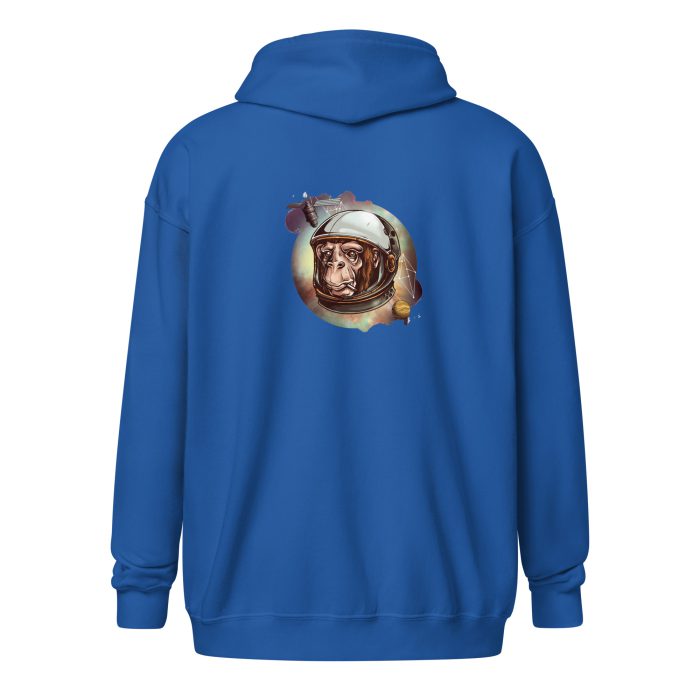 Space Chimp Unisex heavy blend zip hoodie - Image 13