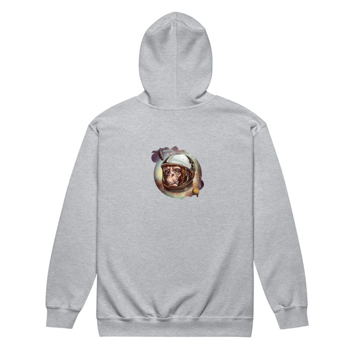 Space Chimp Unisex heavy blend zip hoodie - Image 5