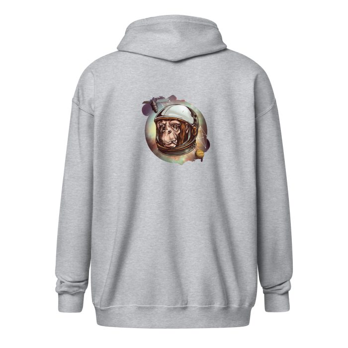 Space Chimp Unisex heavy blend zip hoodie - Image 21