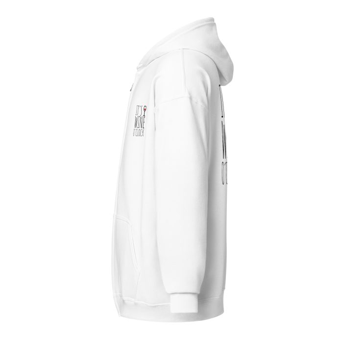 It is Wine Time Unisex heavy blend zip hoodie - Image 24