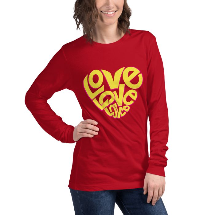 Love Design Unisex Long Sleeve Tee - Image 24