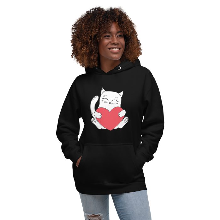 Cats Love Unisex Hoodie - Image 3