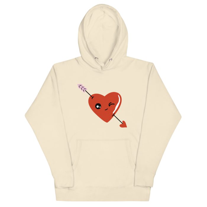 Love Arrow Design Unisex Hoodie - Image 4