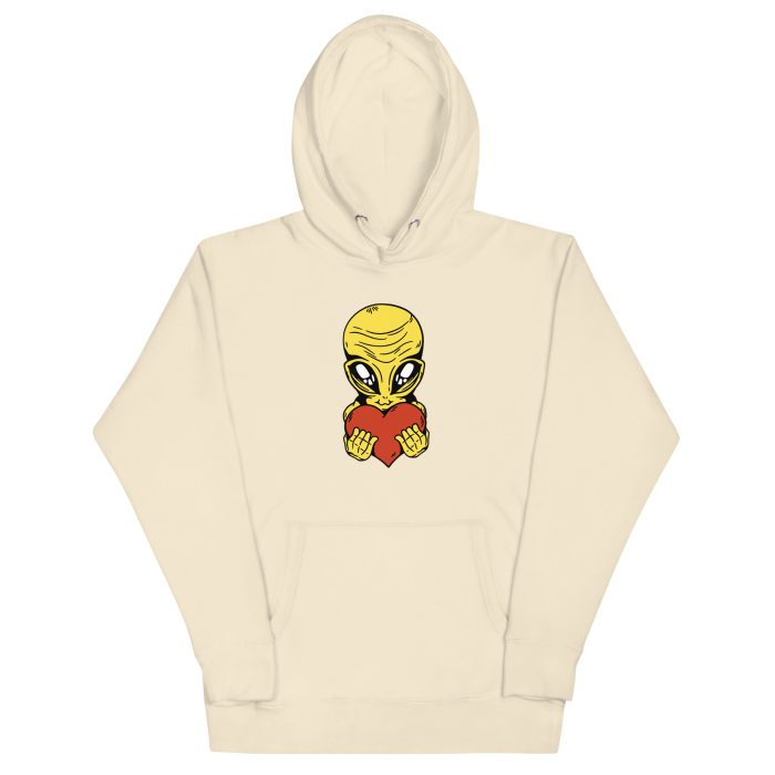 Alien Heart Unisex Hoodie - Image 29