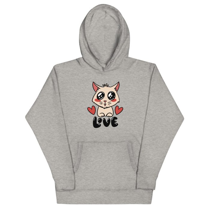 Cat Design Unisex Hoodie - Image 3