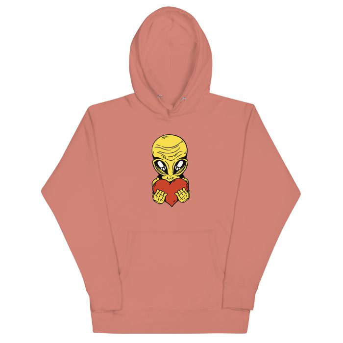 Alien Heart Unisex Hoodie - Image 23