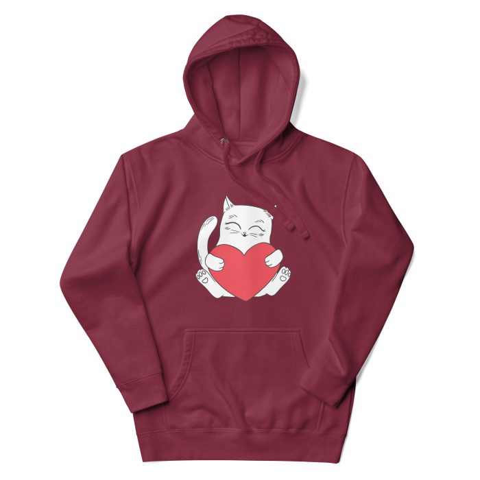 Cats Love Unisex Hoodie - Image 4