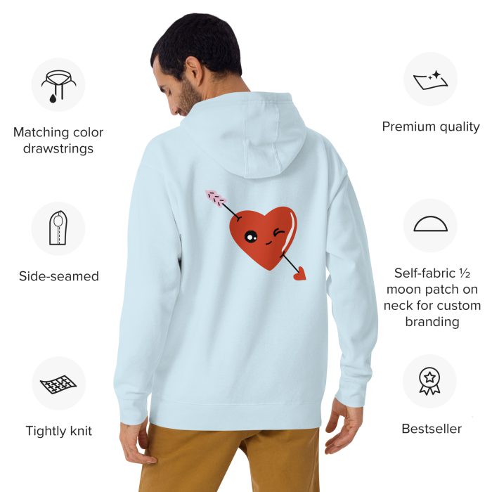 Love Arrow Unisex Hoodie - Image 4