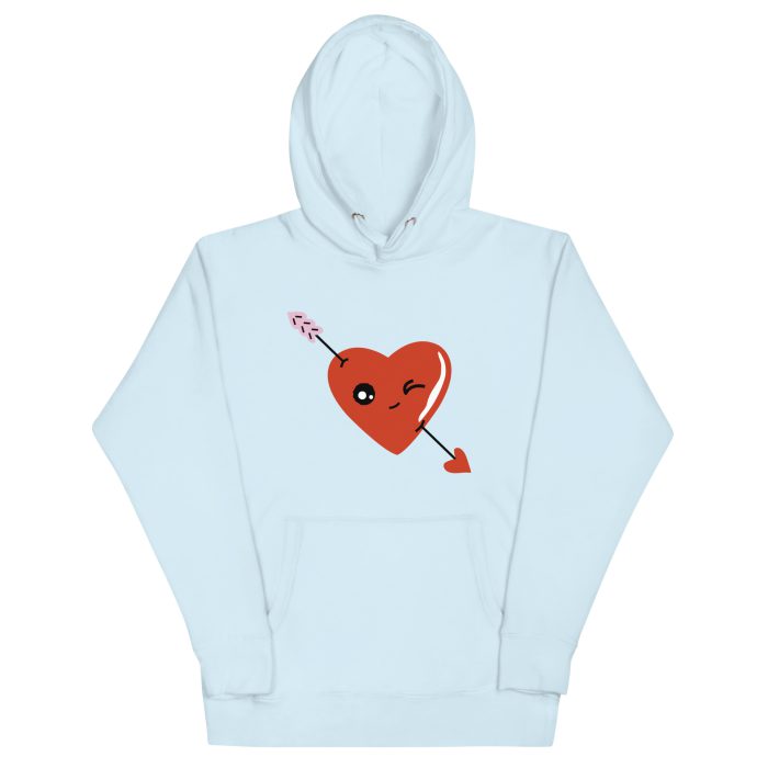 Love Arrow Design Unisex Hoodie - Image 2